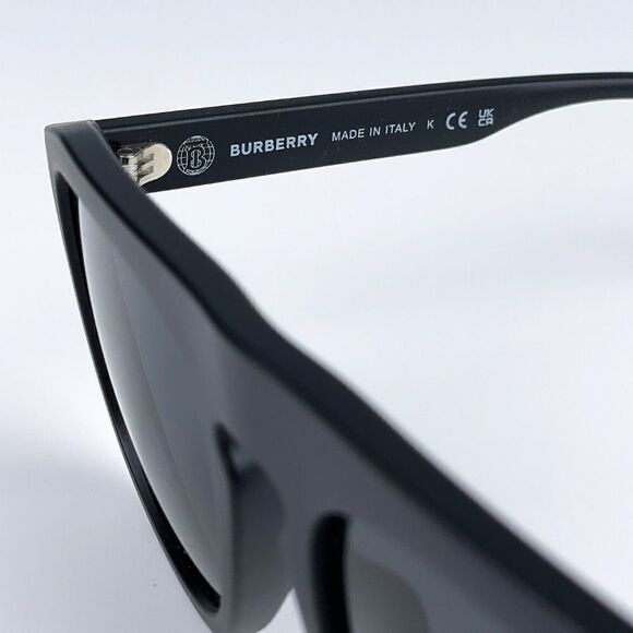 NEW Burberry BE4396U 346487 Matte Black Grey Square Unisex Sunglasses main image 6